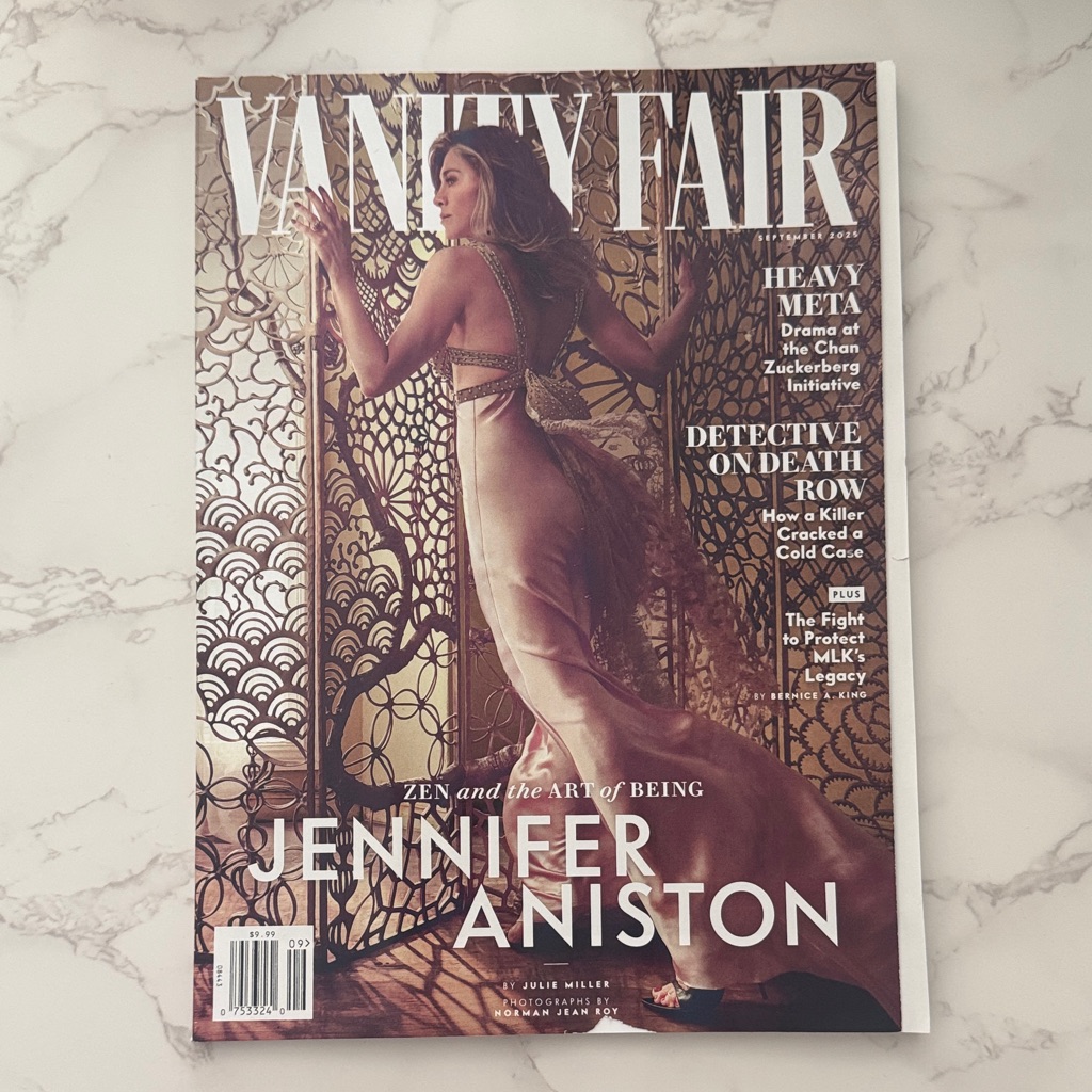 Vanity Fair Magazine With Jennifer Aniston Cover September 2025 Vanity Fair Magazine With Jennifer Aniston Cover September 2025